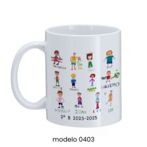 Taza Escolar Personalizada PintArte - Modelo 0403