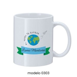 Taza Escolar Personalizada Celebra tu Graduación diseño Símbolos – Modelo 03