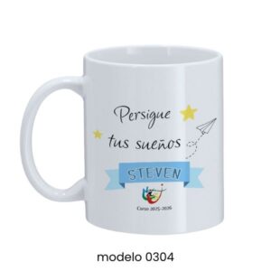 Taza Escolar Personalizada Celebra tu Graduación diseño Símbolos – Modelo 03