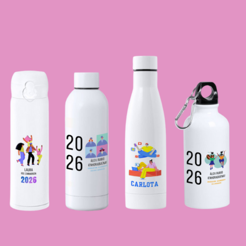 Ilustracion juvenil Botella/Termo