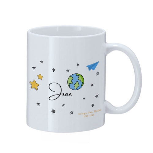 deja volar a tu imaginación taza blanca