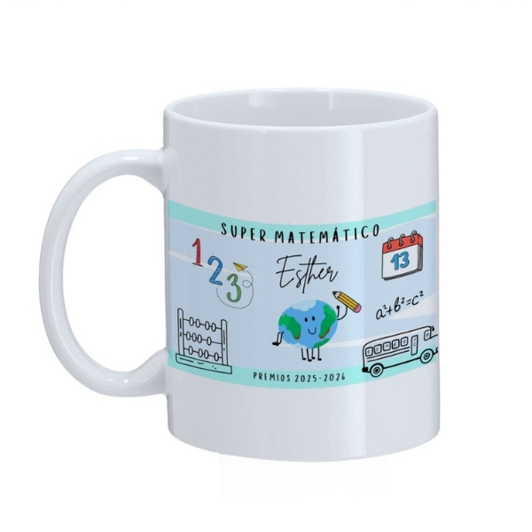 super alumno taza blanca 7