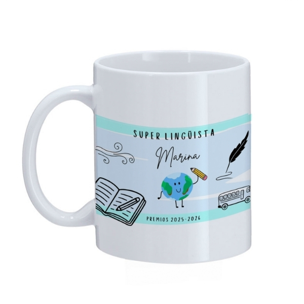 super alumno taza blanca 5