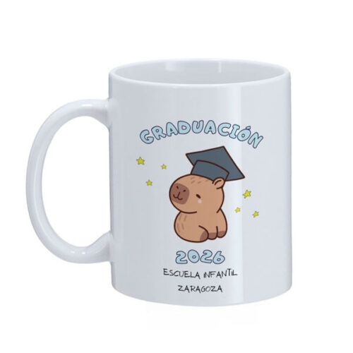 capibara taza blanca