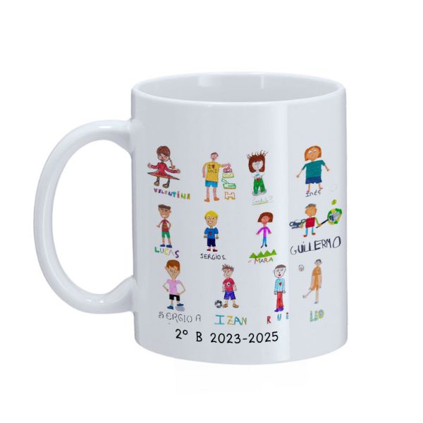 autorretrato grupo taza blanca