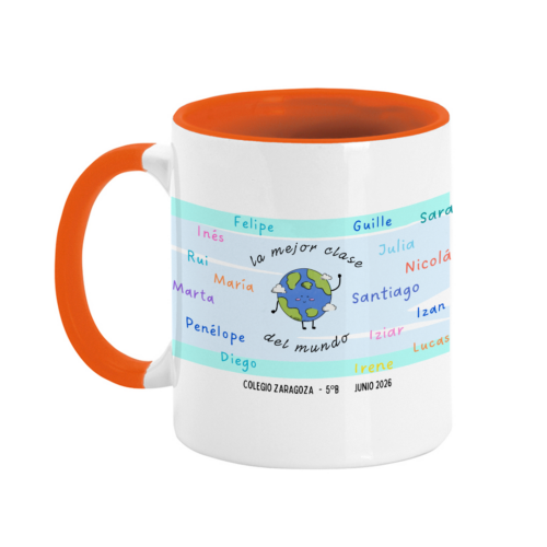 LA MEJOR CLASE DEL MUNDO TAZA NARANJA