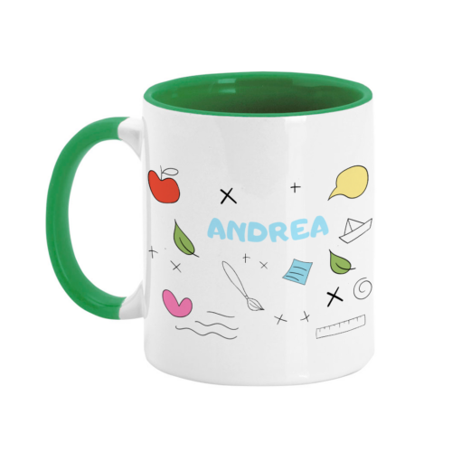 doodles taza verde